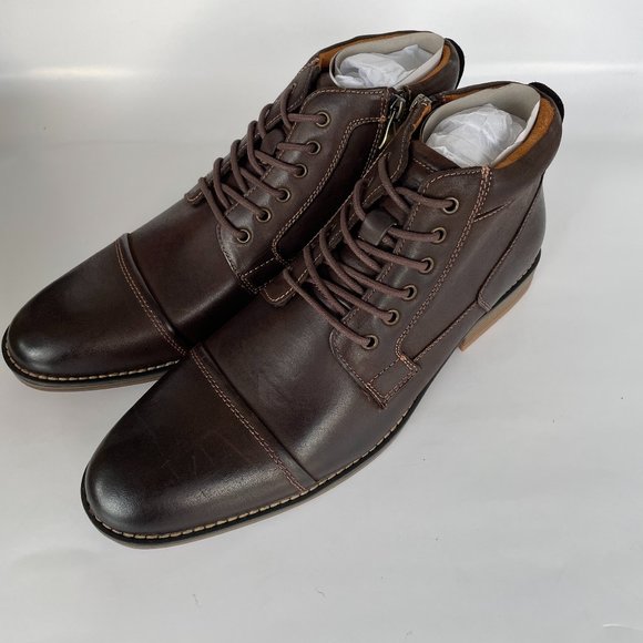 Kunsto  Genuine Leather Oxford Boots Men\'s Size 10 Brown Kunsto | Shoes | Kunsto Genuine Leather Oxford Boots Mens  main image 4